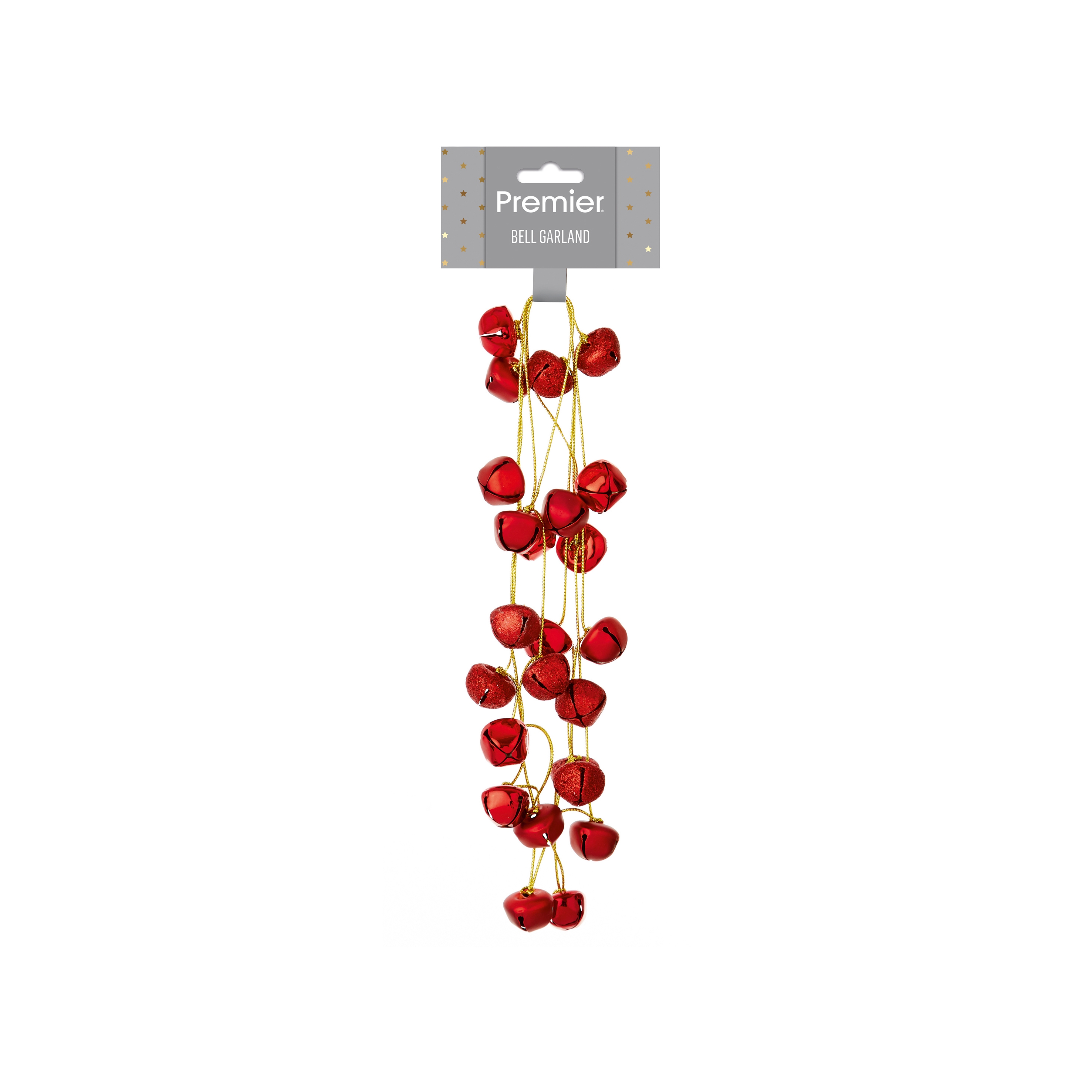 TREE DECORATION,String of Balls 1.75M Red, Gold & Silver Assorted [Splittable]