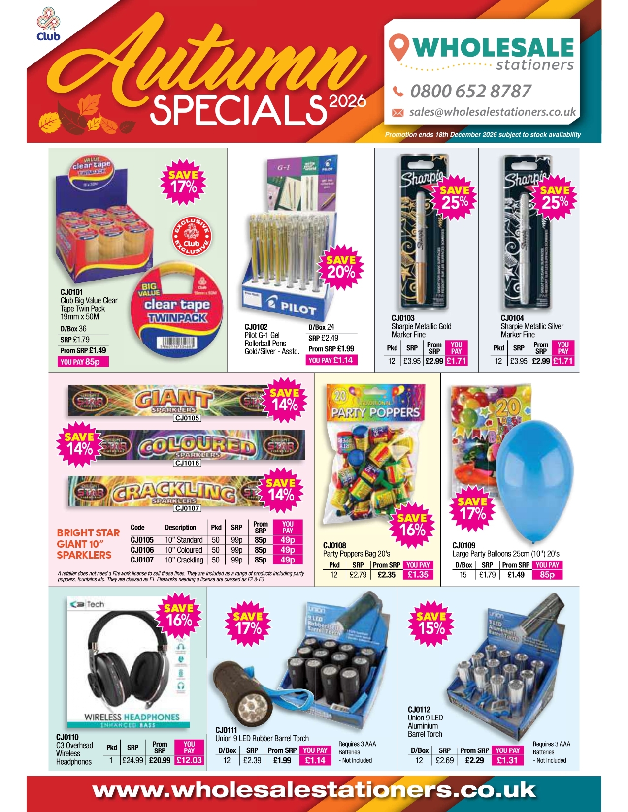 Autumn Specials