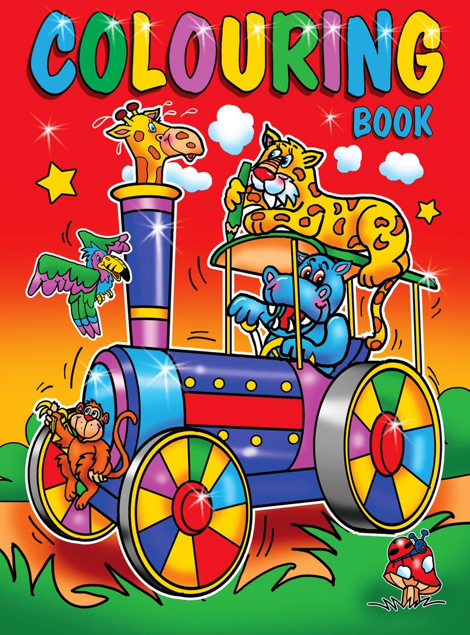 COLOURING BOOK,Super A4 4 Asst. [Packs Only]