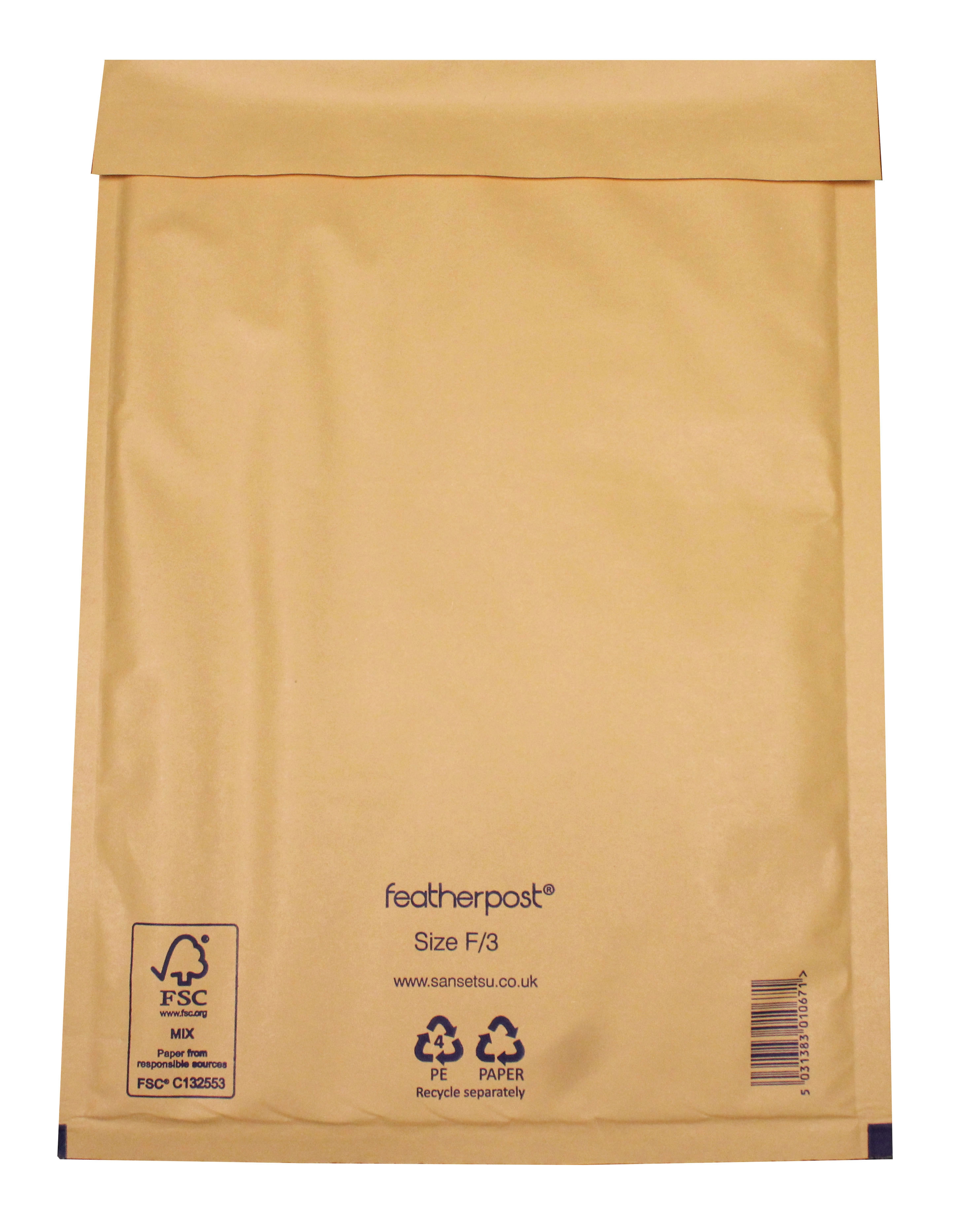 PADDED ENVELOPES,F3 Gold (Featherpost)(Bulk) Large Letter [Packs Only]