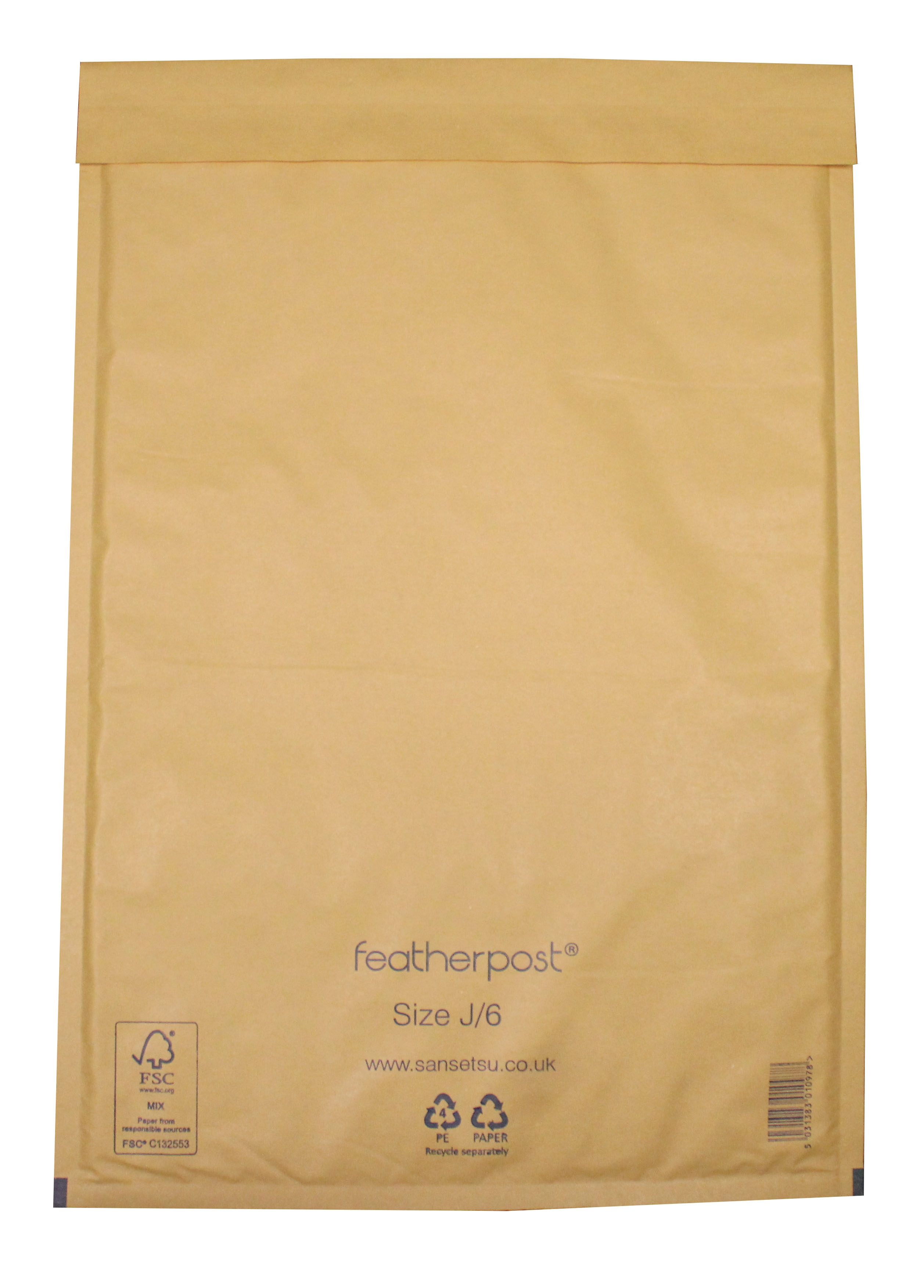 PADDED ENVELOPES,J6 Gold (Featherpost)(Bulk) [Packs Only]