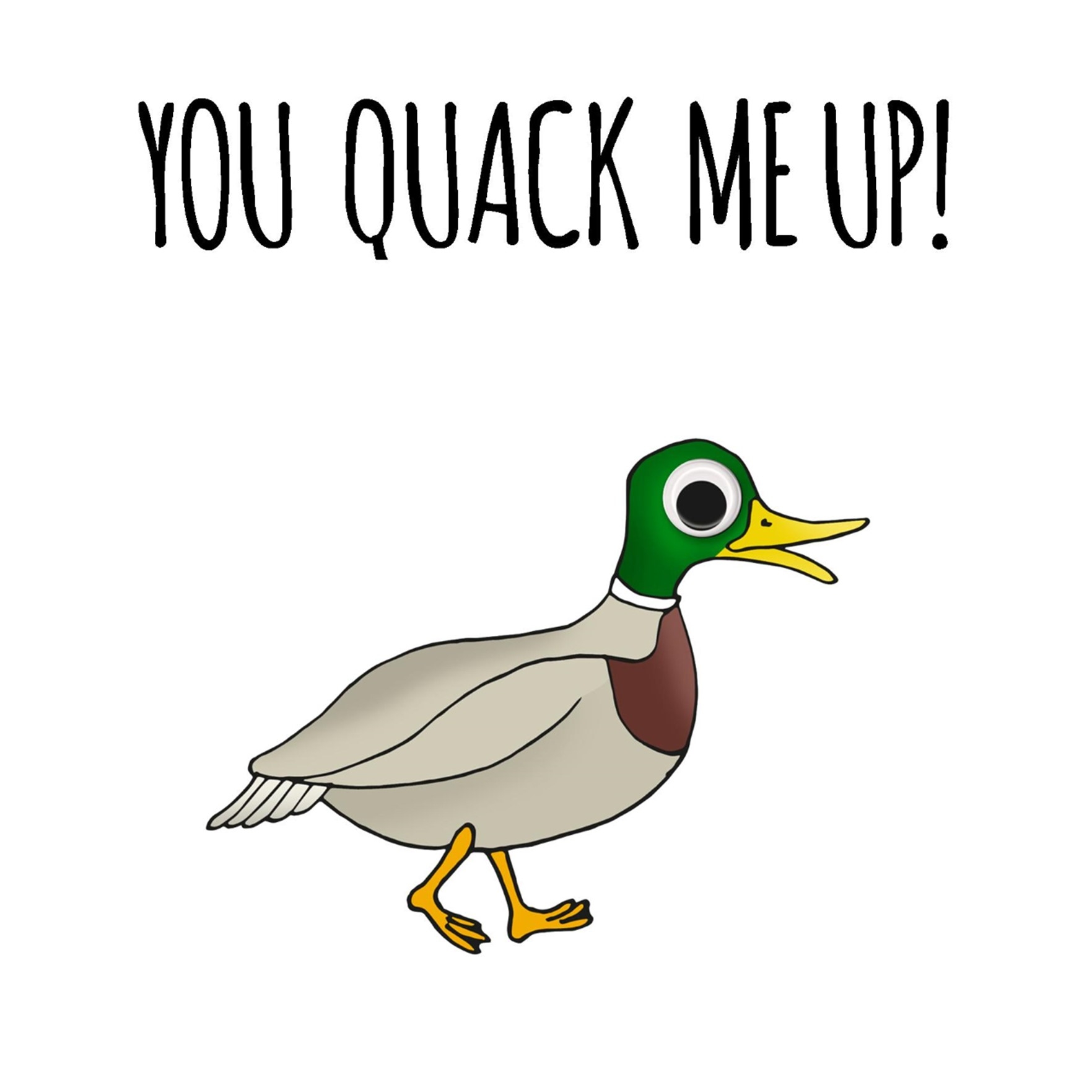 BLANK CARDS,Googly Eye,You Quack Me Up! [Packs Only]