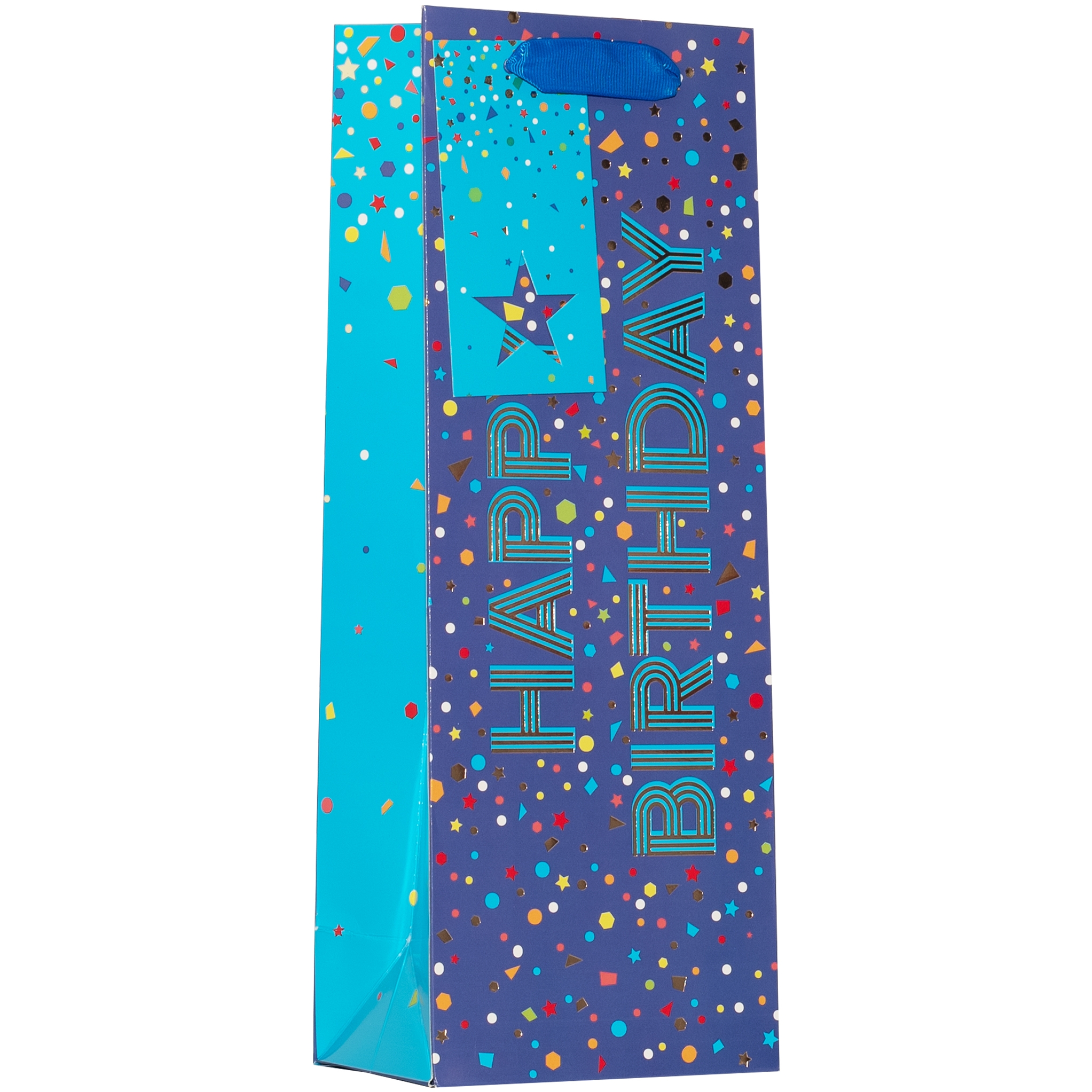 GIFT BAG,Happy Birthday Blue (Bottle) [Packs Only]