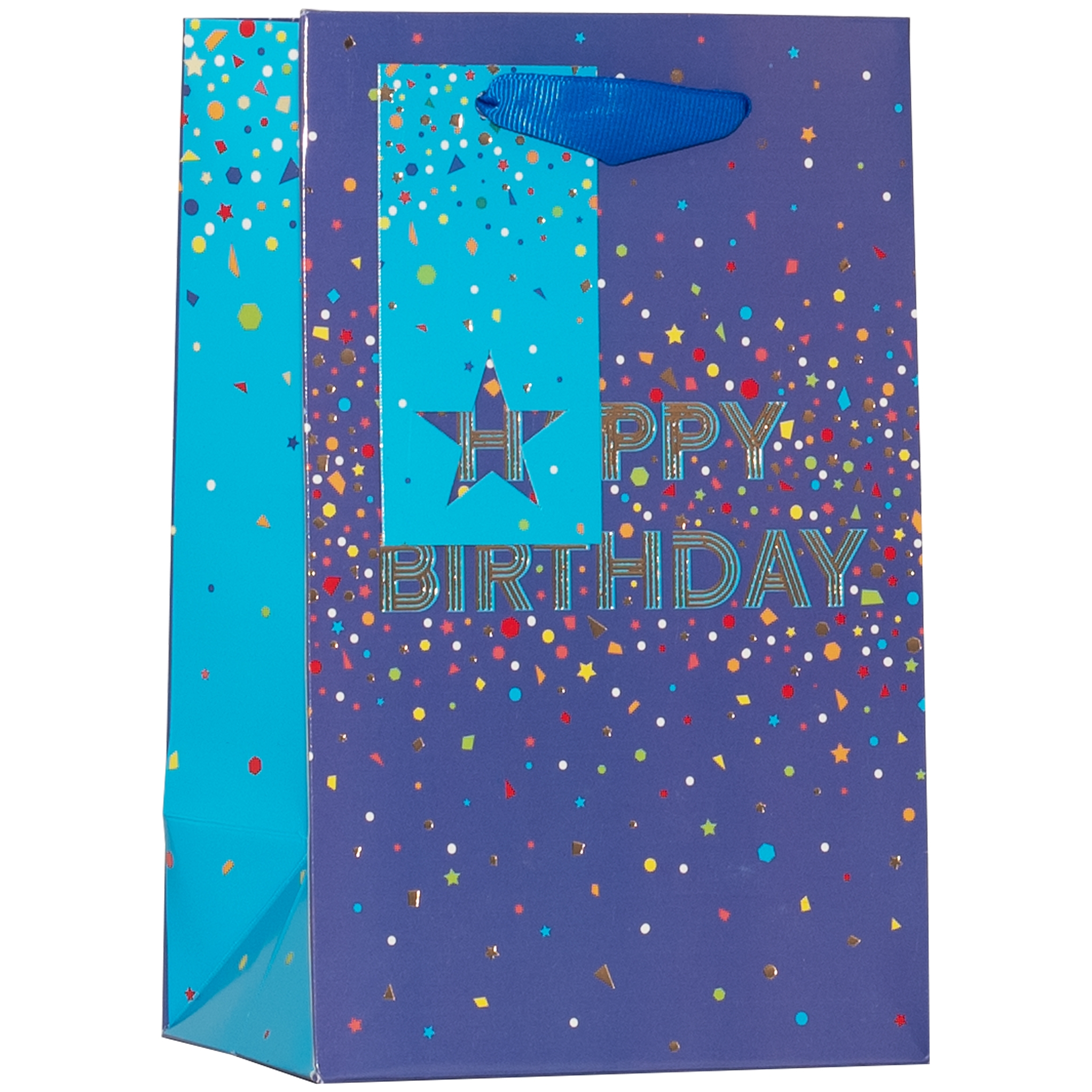 GIFT BAG,Happy Birthday Blue (Small) [Packs Only]