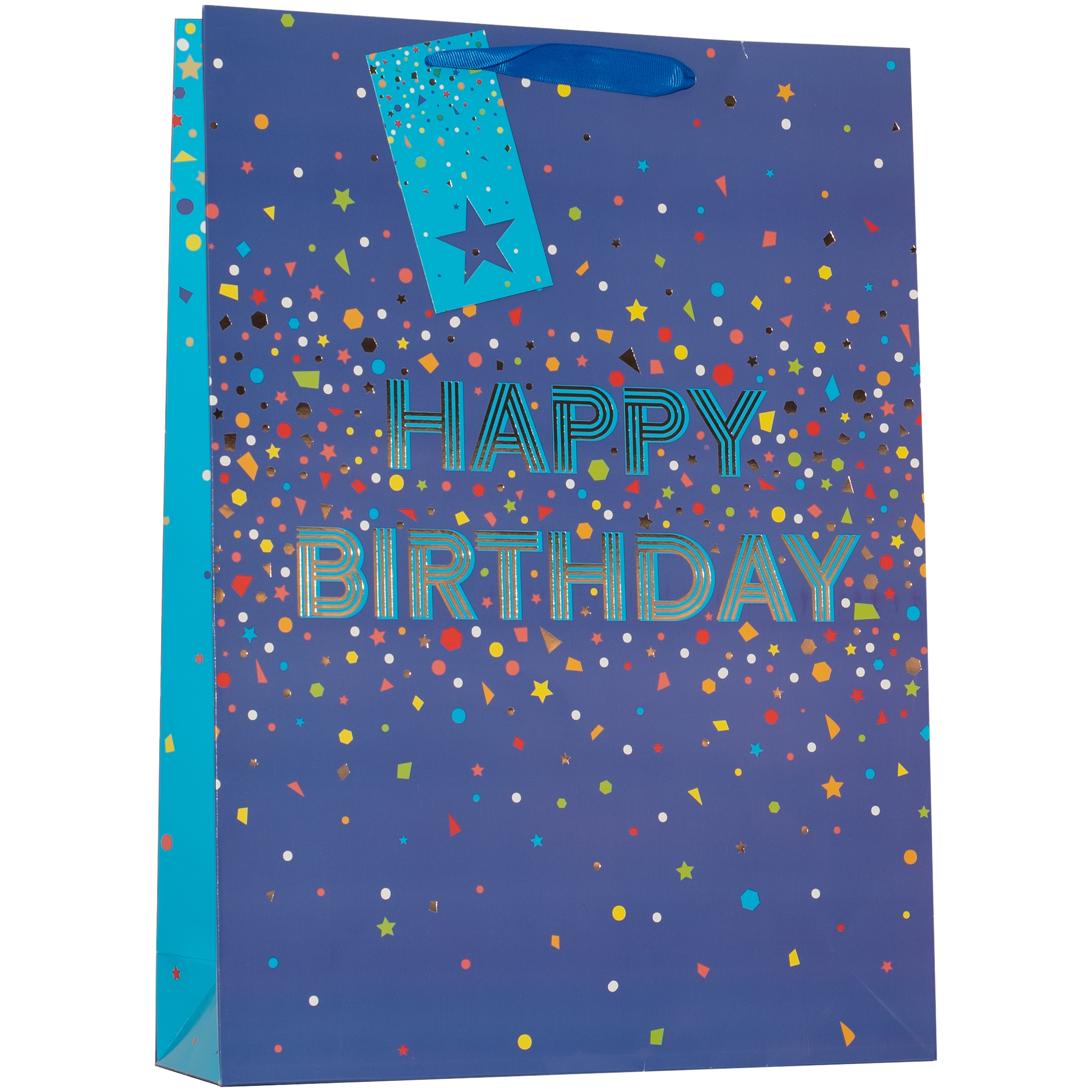GIFT BAG,Happy Birthday Blue (Extra Large) [Packs Only]