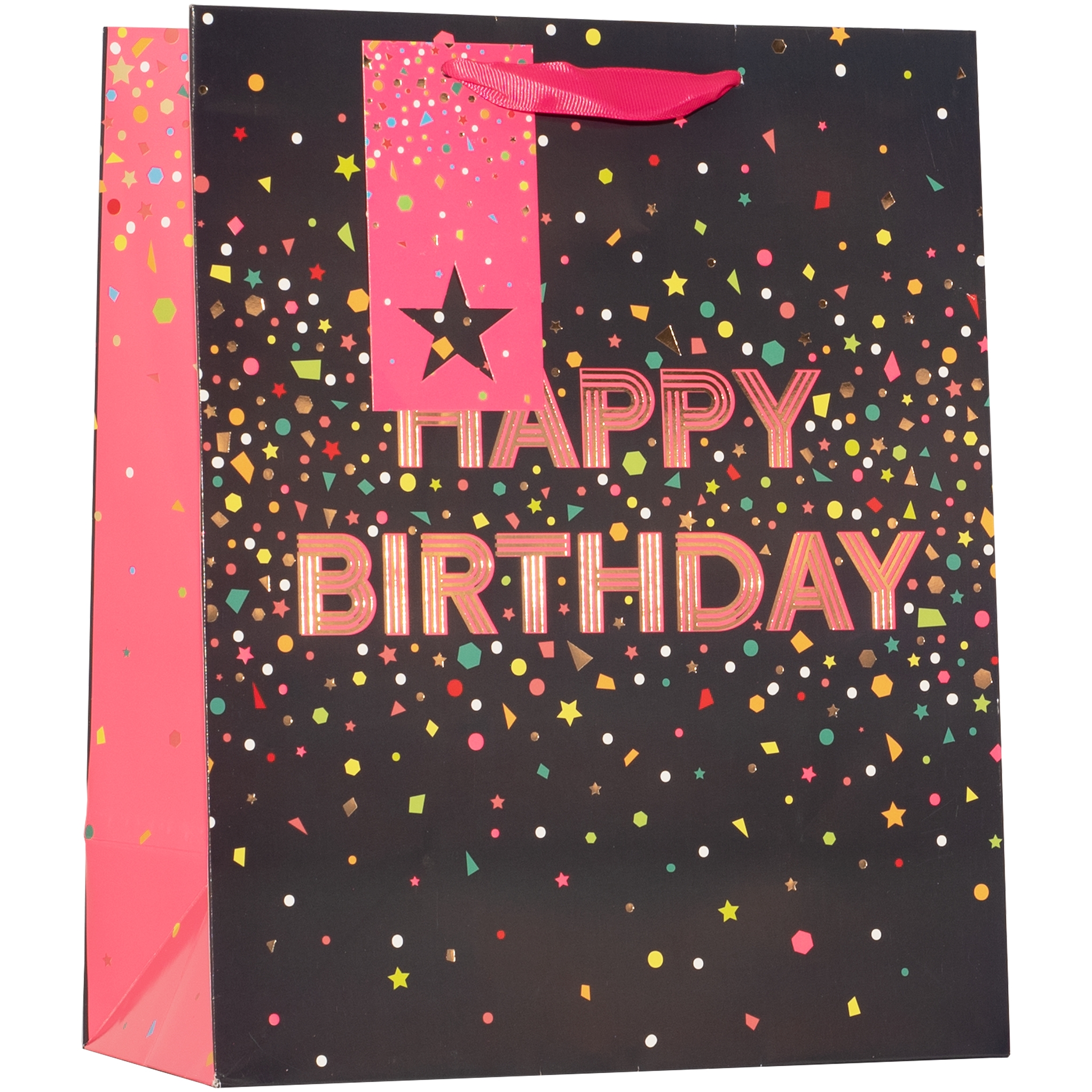 GIFT BAG,Happy Birthday Pink (Large) [Packs Only]