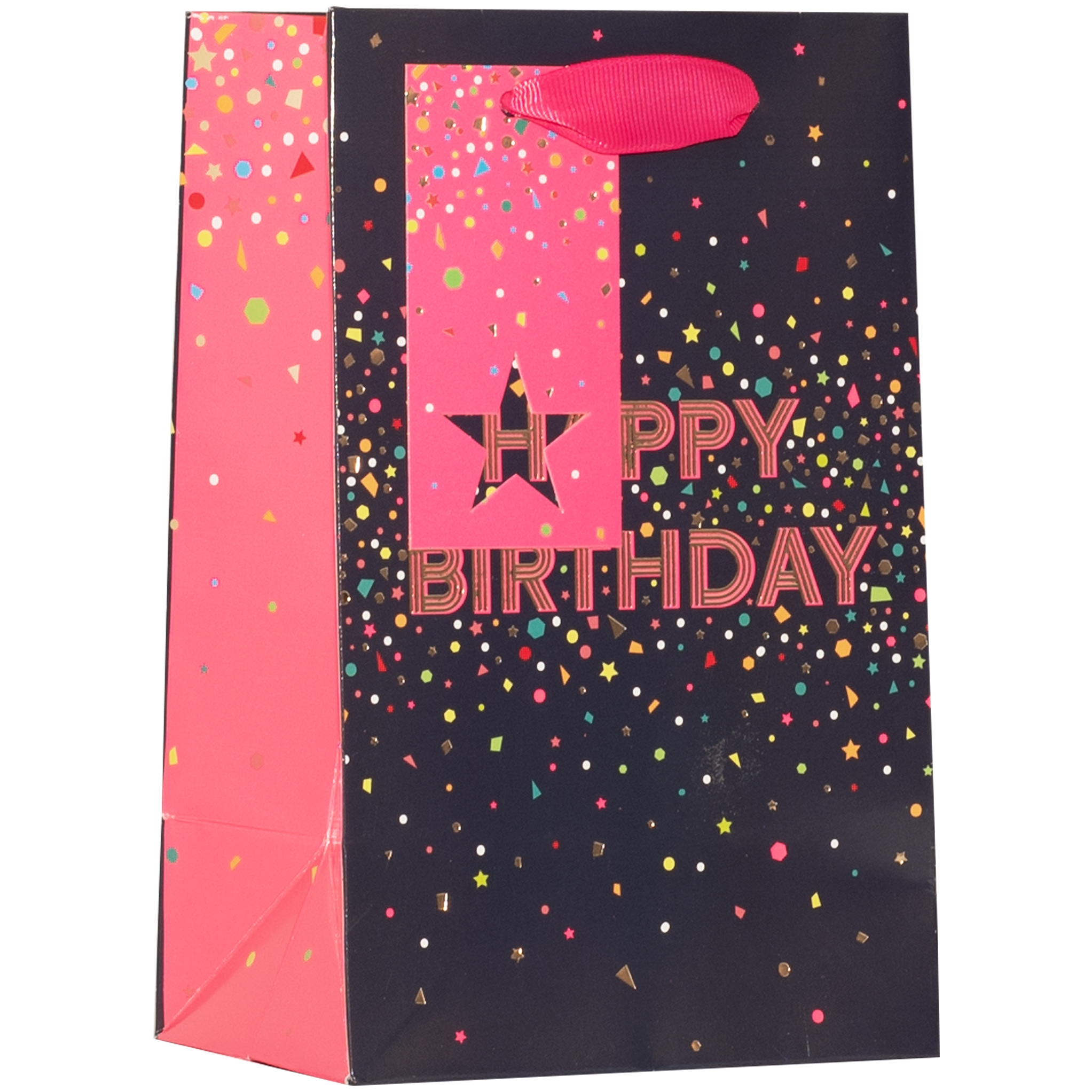 GIFT BAG,Happy Birthday Pink (Small) [Packs Only]
