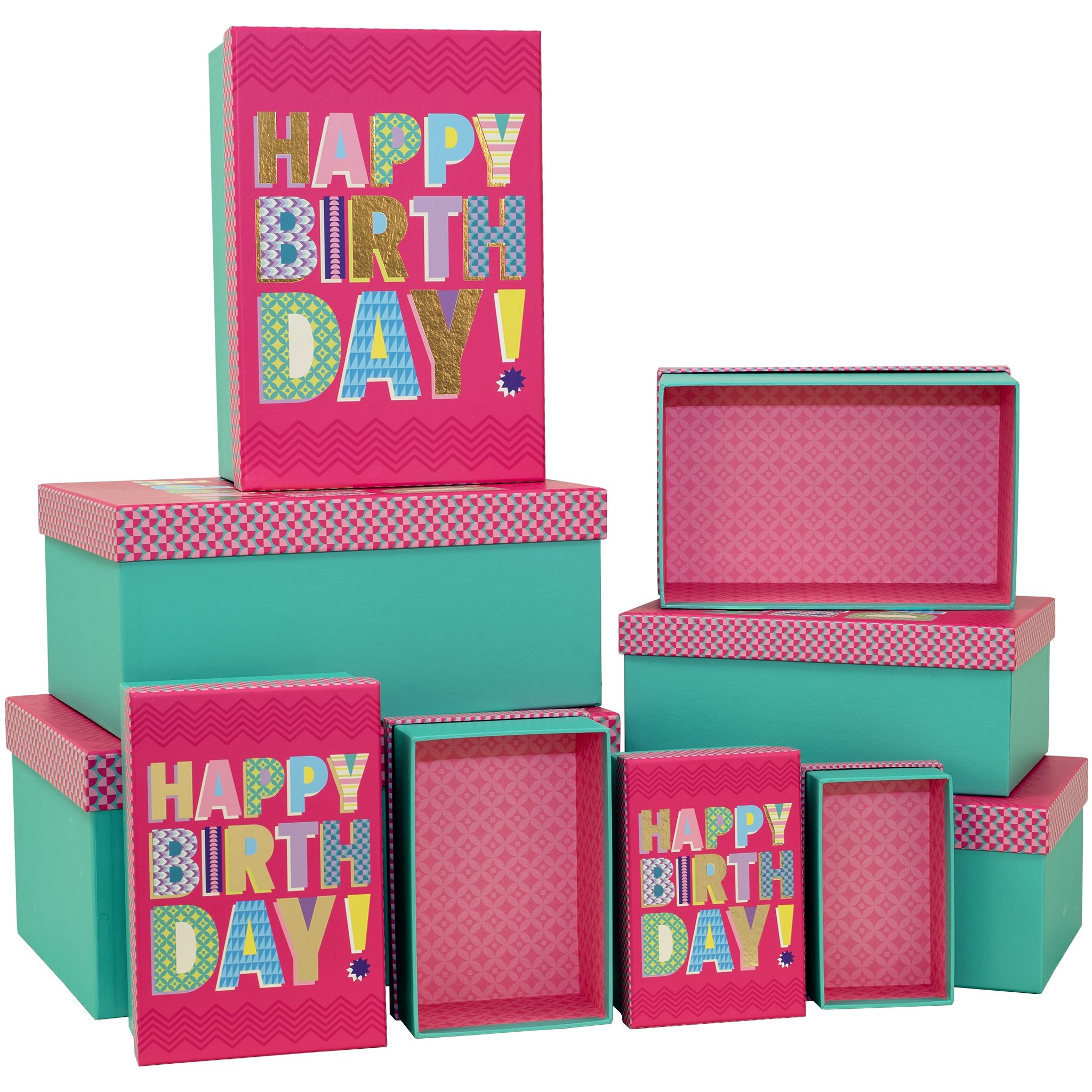 GIFT BOX,Hullabaloo Pink 10`s