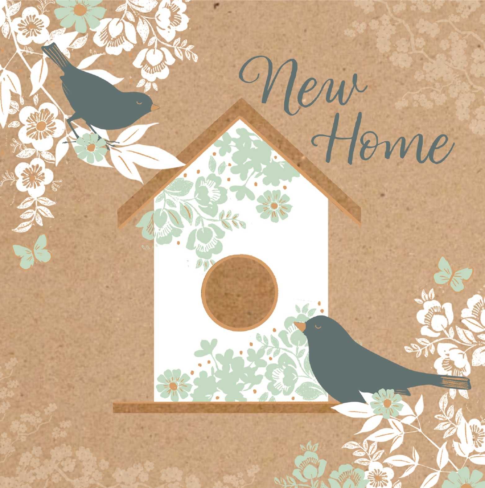 NEW HOME CARD,Floral 6`s [Packs Only]