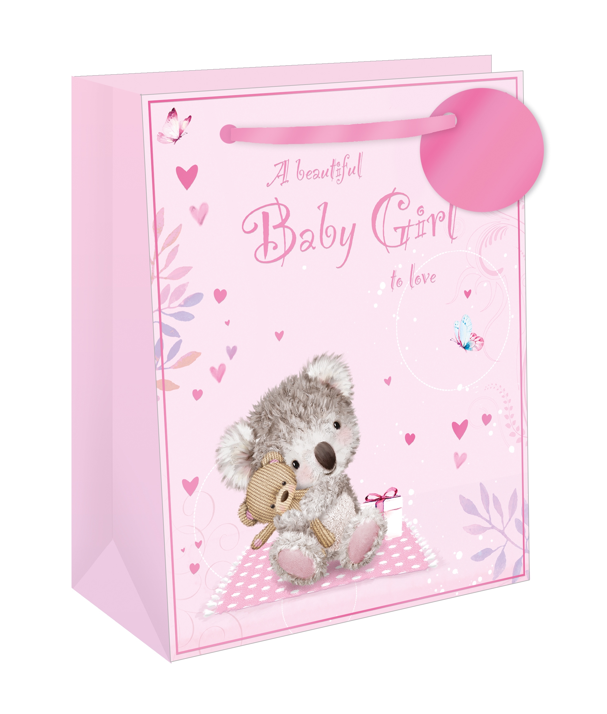 GIFT BAG,Baby Girl Koala Pink (Extra Large) [Packs Only]