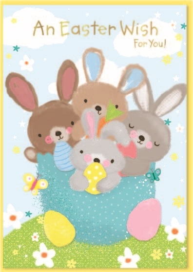 EASTER CARDS,Open Easter Animals & Eggs [Packs Only]