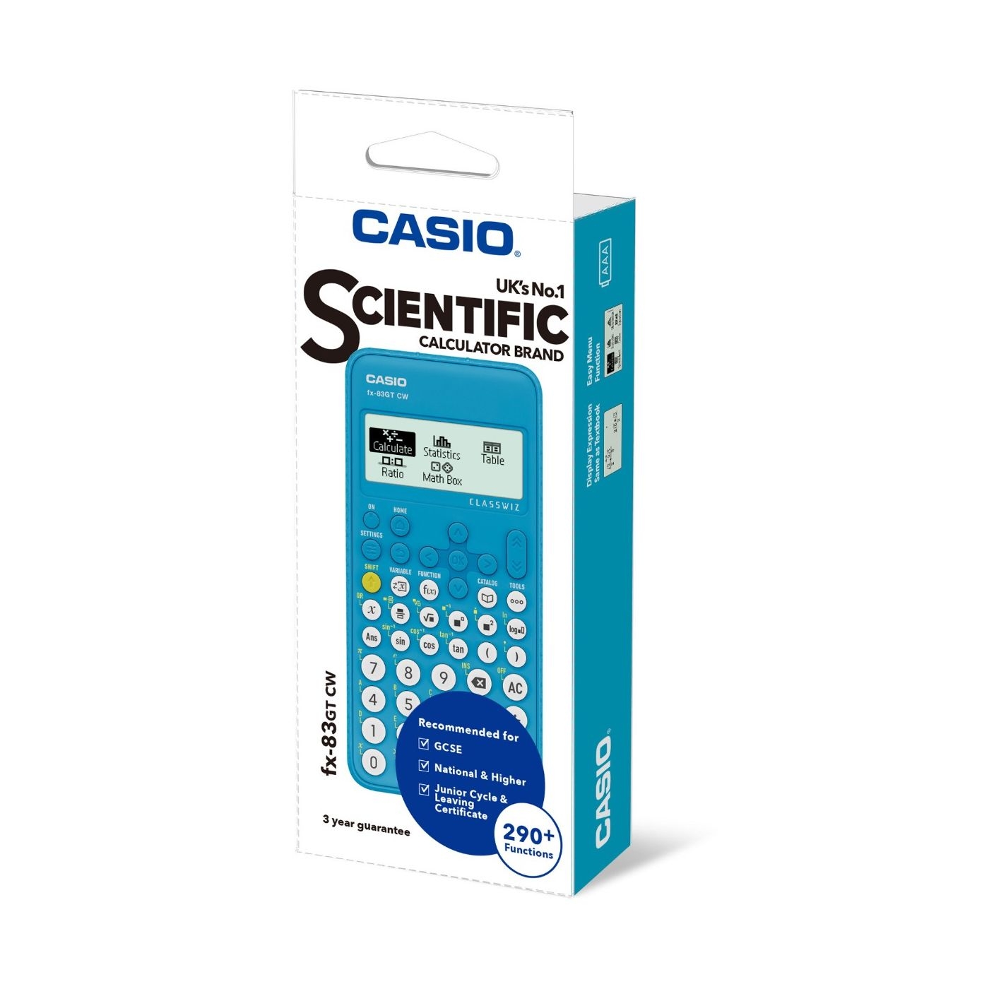 CALCULATOR,Casio Scientific Blue FX-83GTX I/cd
