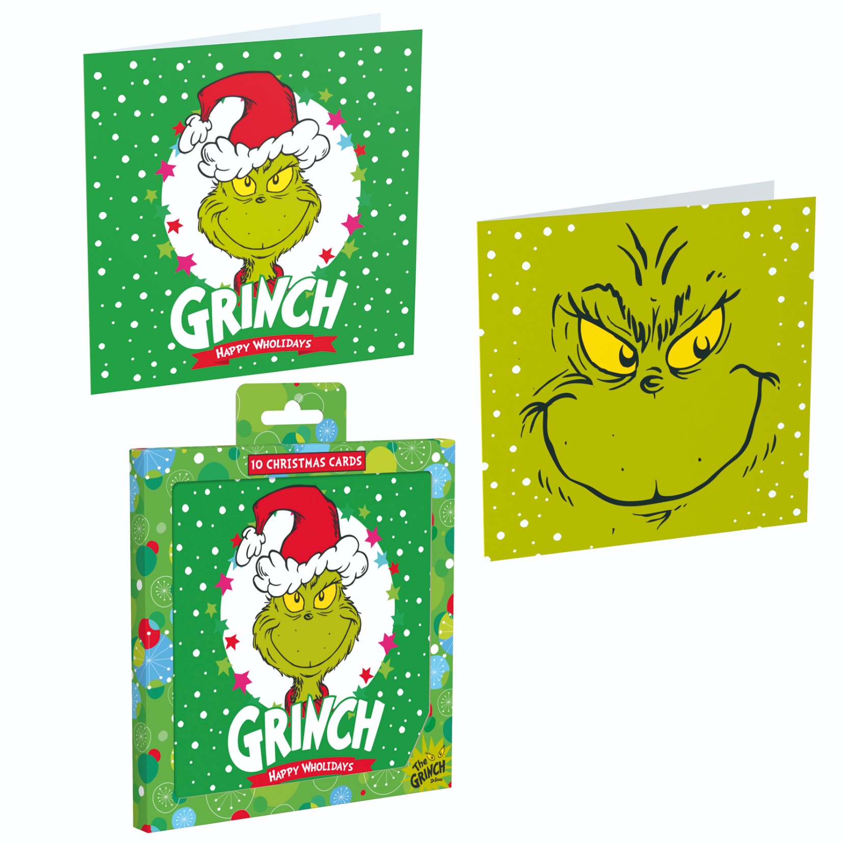 BOXED CARDS,The Grinch Square 10`s [Splittable]
