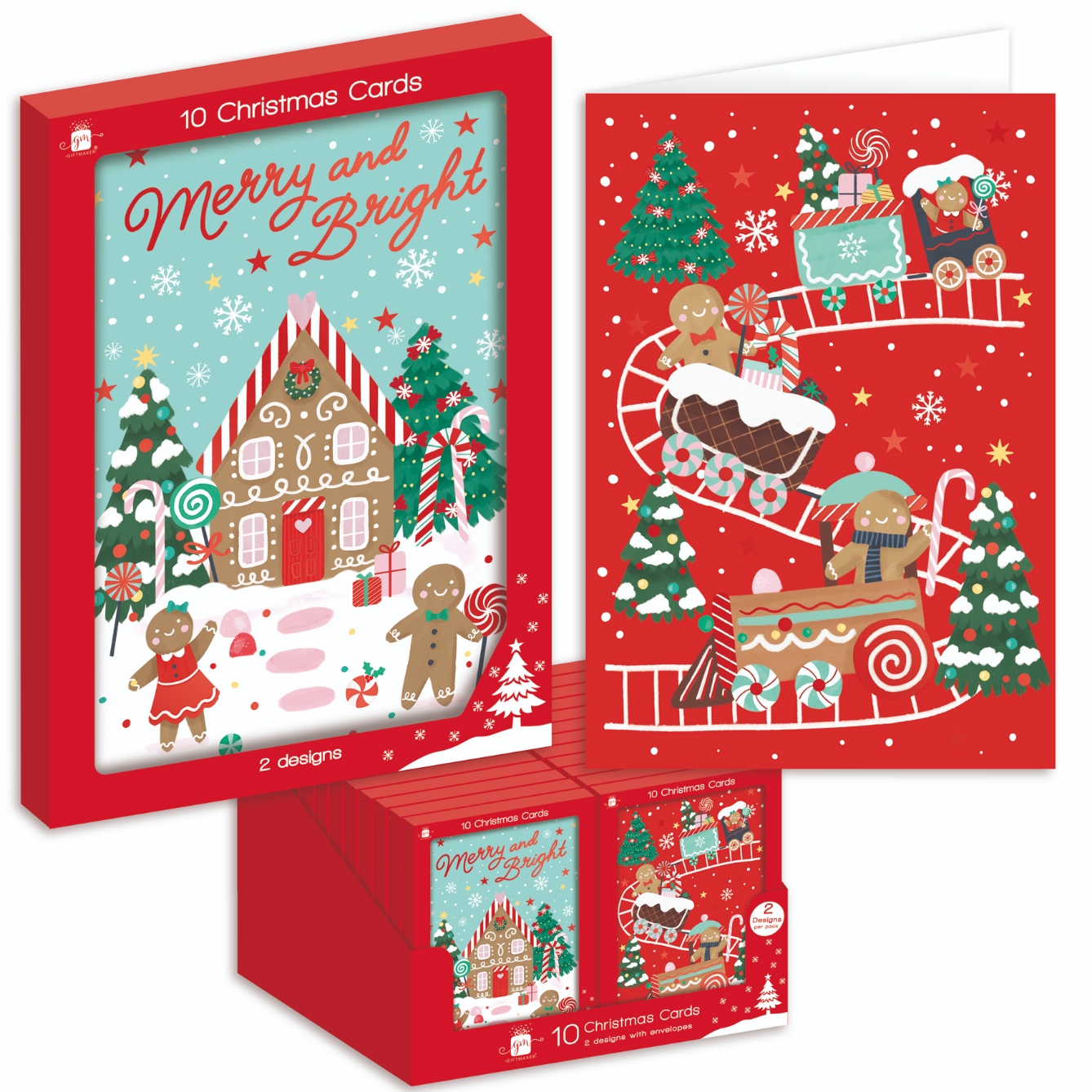 BOXED CARDS,Gingerbread Square10`s CDU [Splittable]