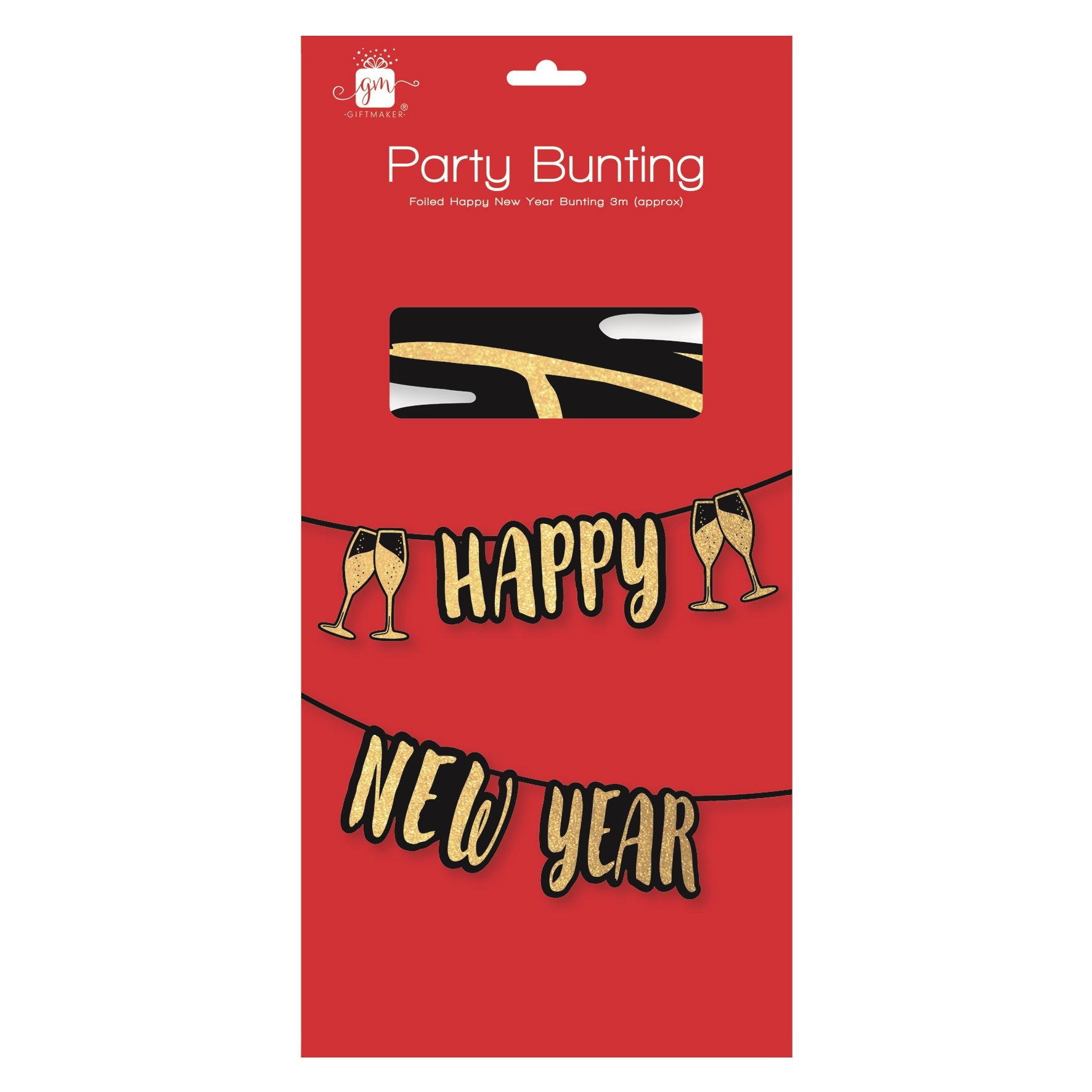 BUNTING,3M Happy New Year Folied [Packs Only]