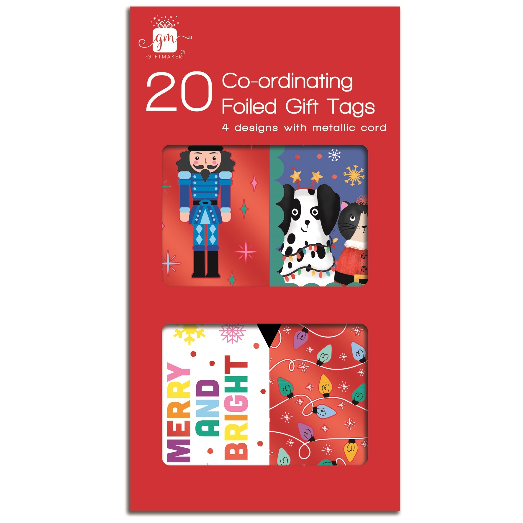 XMAS TAGS,Novelty Cute 20`s H/pk [Packs Only]