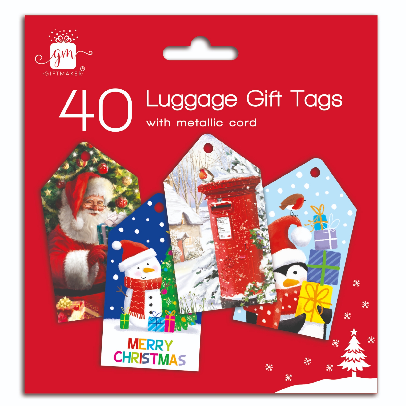 XMAS LUGGAGE TAGS,Novelty Cute 40`s [Packs Only]