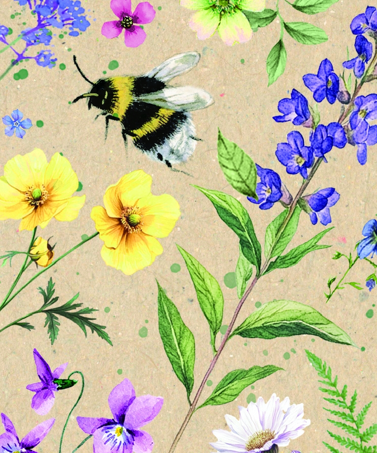 GIFT TAG, Bees & Flowers [Packs Only]