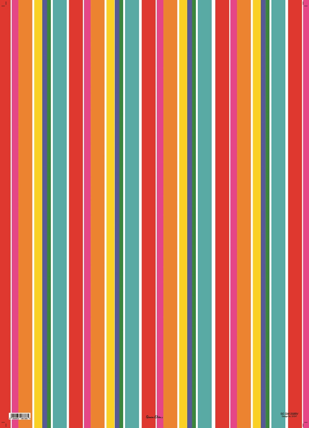 GIFT WRAP,Bright Stripes [Packs Only]