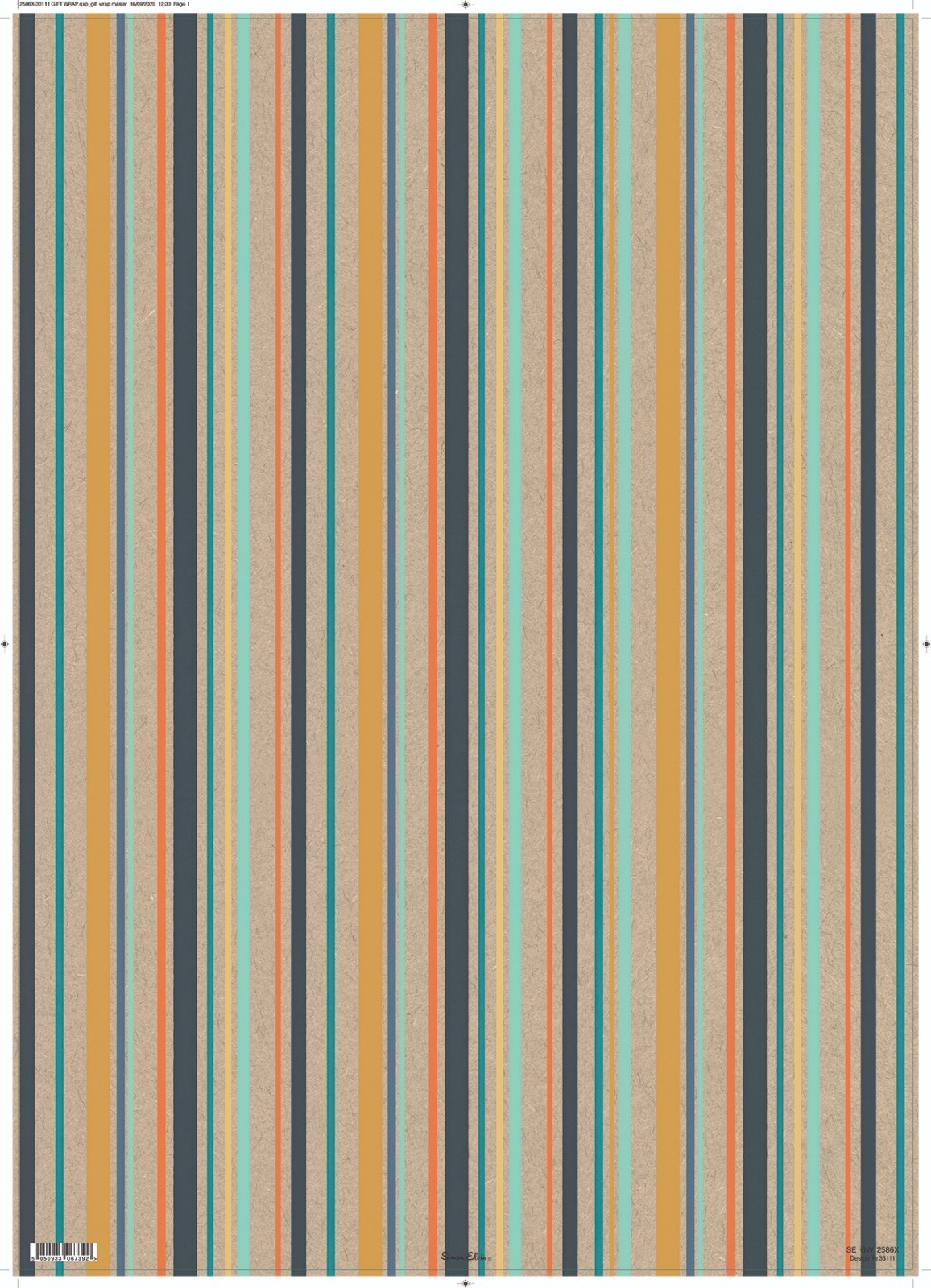 GIFT WRAP,Designer Stripes [Packs Only]