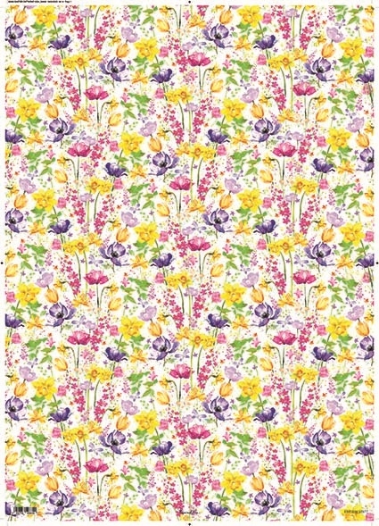 GIFT WRAP,Floral Daffodils [Packs Only]