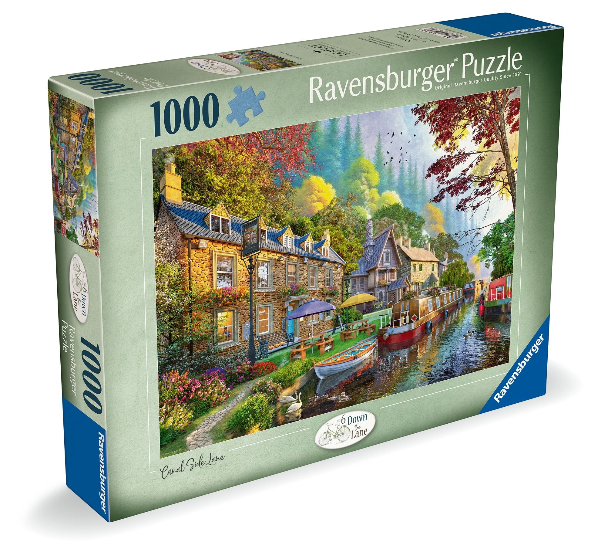 JIGSAW,1000pc.Canal Side Lane (Ravensburger)