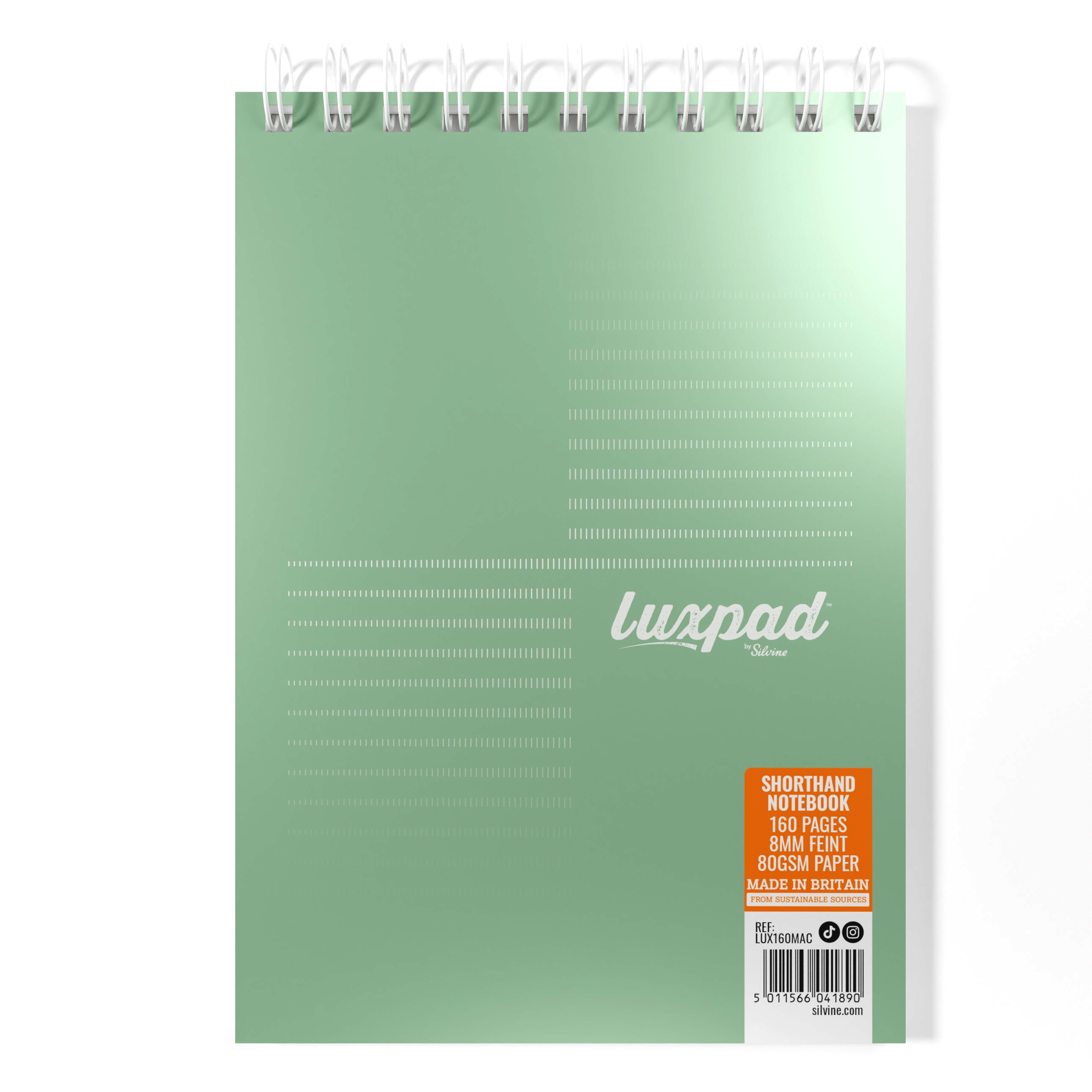 NOTEBOOK,Luxpad A5+ T/Wire Punched & Perforated, Top Bound 3 Asst [Packs Only]
