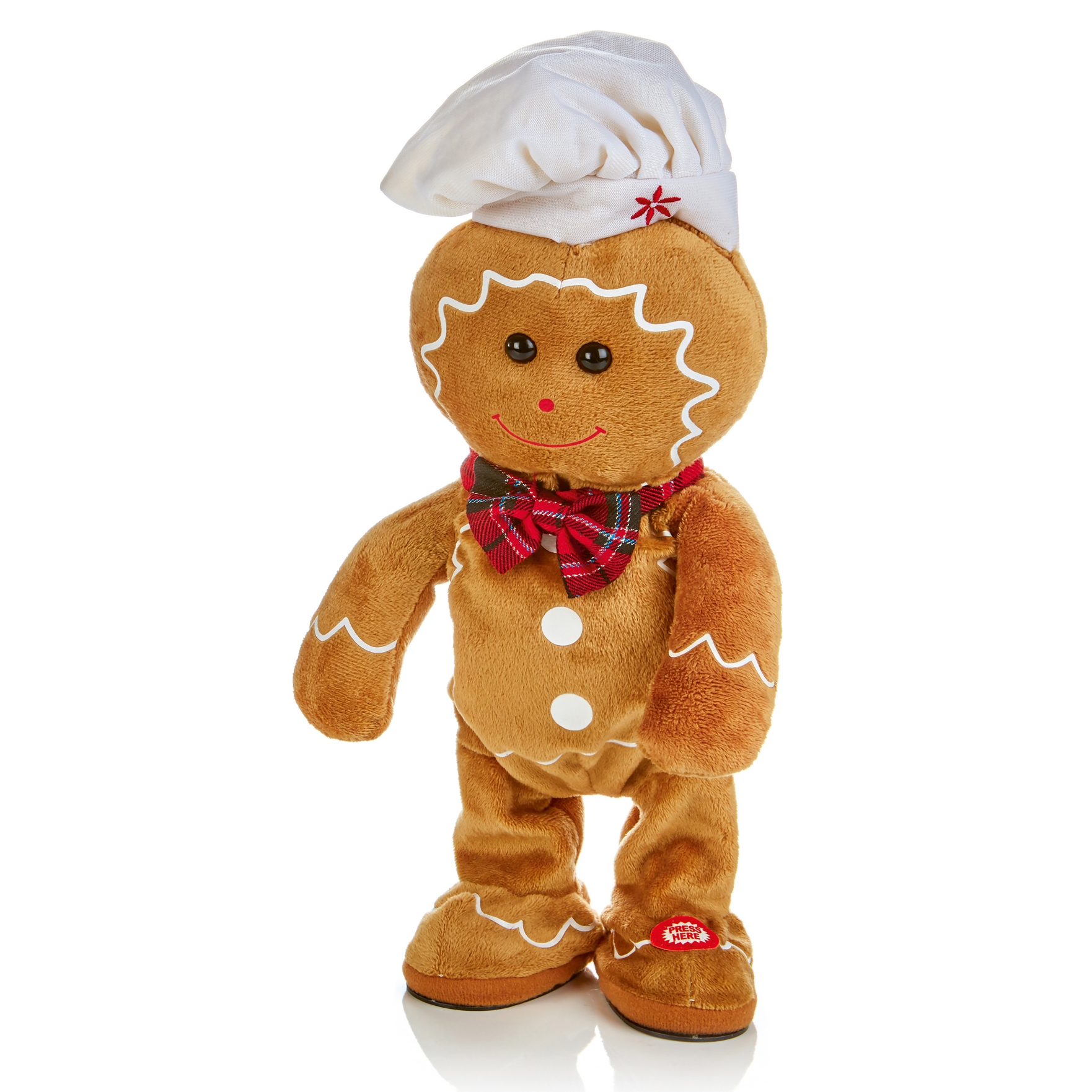 ANIMATE,Gingerbread Man Singing & Dancing 35cm