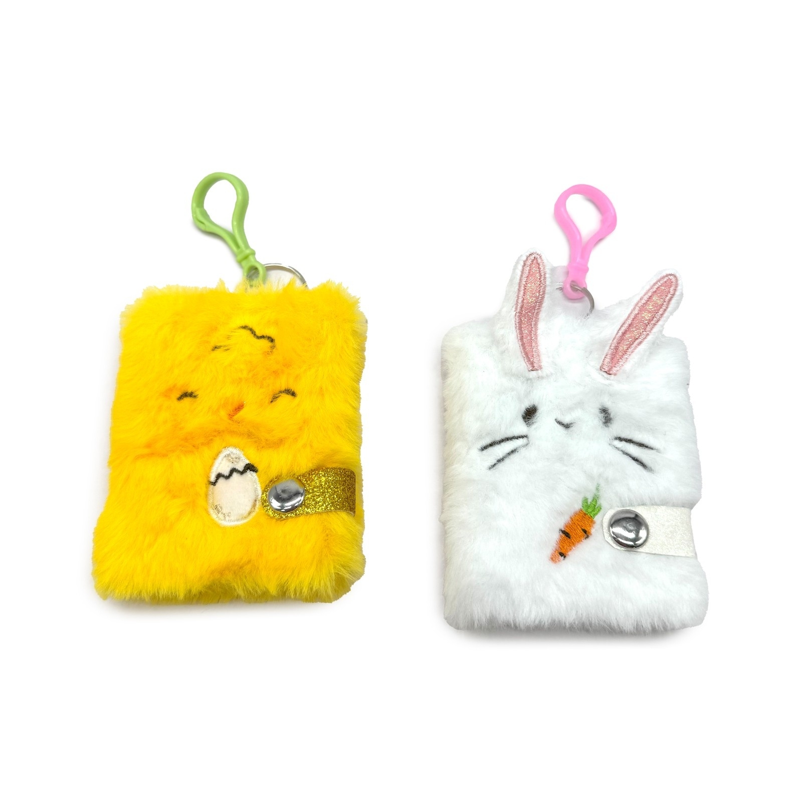 NOTEBOOK,Fluffy Chick & Rabbit A7 Keyring 2 Assorted [Packs Only]