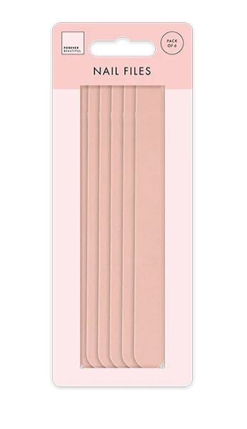 NAIL FILES,Straight 6`s H/pk [Packs Only]