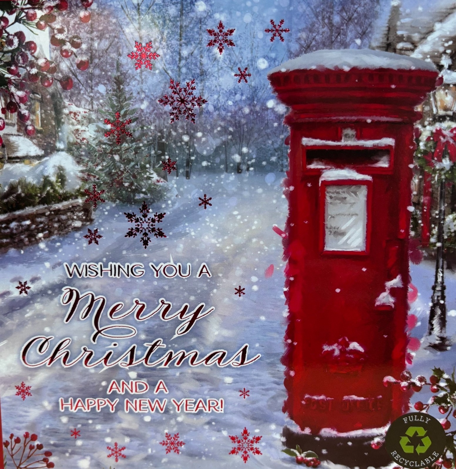 BOXED CARDS,Premium,Seasonal Post Square 10`s (Was 5.99) [Splittable]