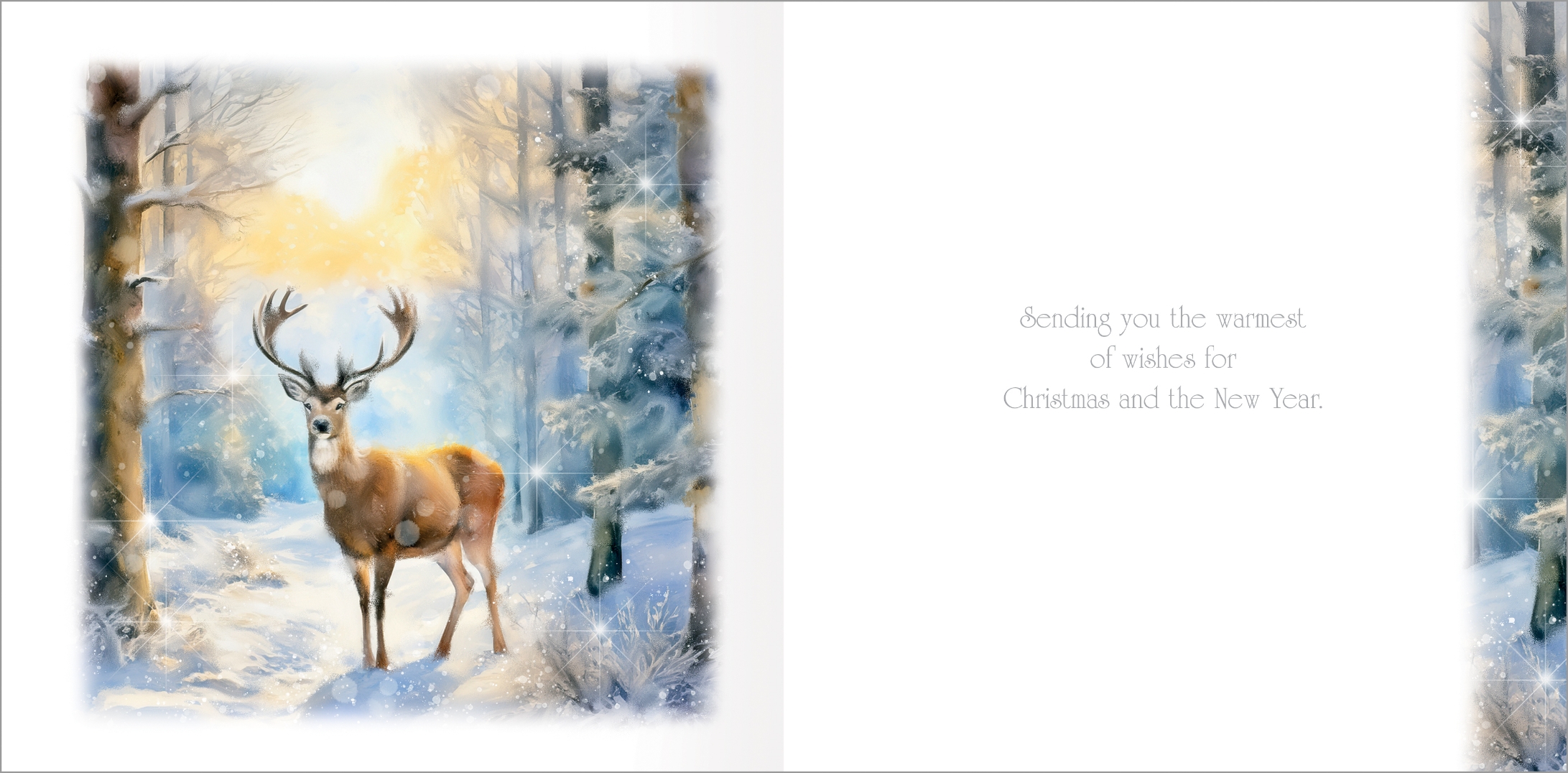 BOXED CARDS,Premium,Woodland Visit Square 10`s [Splittable]