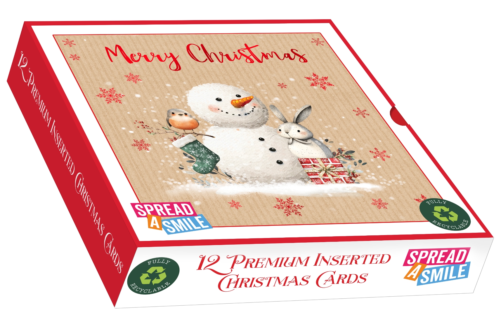 BOXED CARDS,Premium,Snowy & Friends Square 10`s [Splittable]