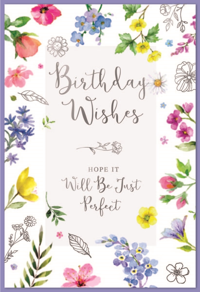 BIRTHDAY CARDS, Wild Flowers [Packs Only]