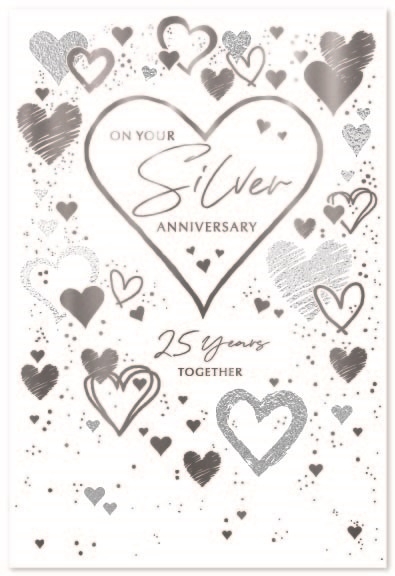 ANNIVERSARY CARDS,Your Silver Hearts [Packs Only]