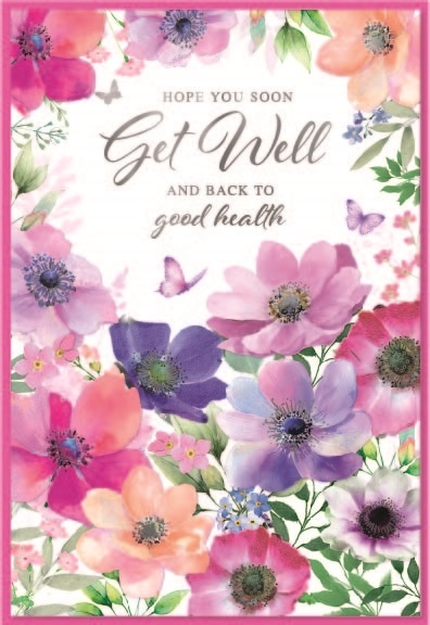 GET WELL CARDS, Floral [Packs Only]