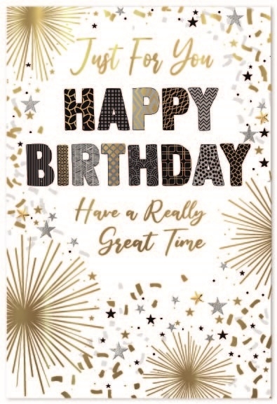 BIRTHDAY CARDS,Open 6`s Ticker Tape