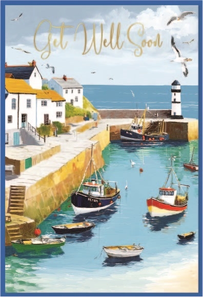 GET WELL CARDS,Male 6`s Harbour Scene