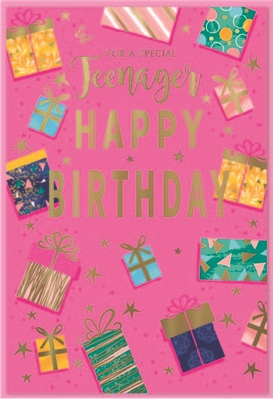 AGE CARDS,Teenager Female 6`s Presents
