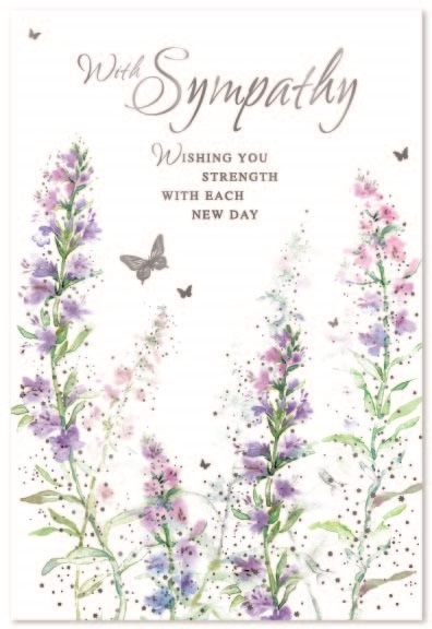 SYMPATHY CARDS,6`s Wild Flowers