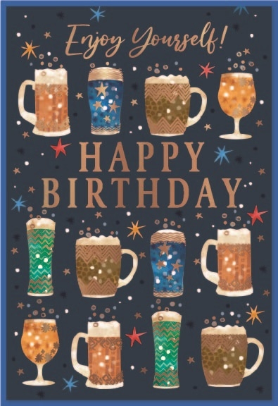 BIRTHDAY CARDS,Open 6`s Beer Glasses