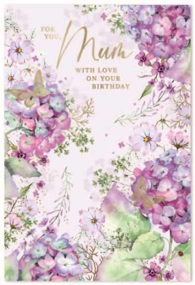 BIRTHDAY CARDS,Mum 6`s Floral