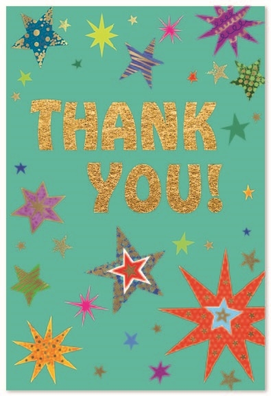 THANK YOU CARDS,6`s Stars