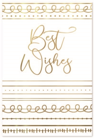 BEST WISHES CARDS, Linear Patterns [Packs Only]