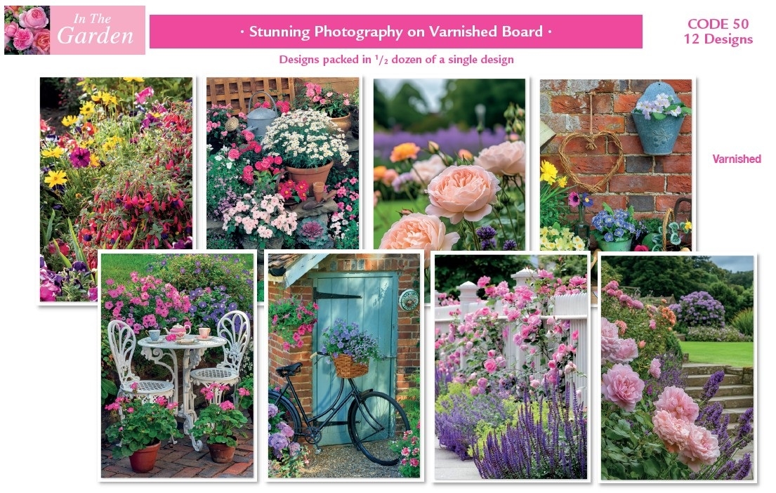 BIRTHDAY CARDS,Open 72`s In The Garden