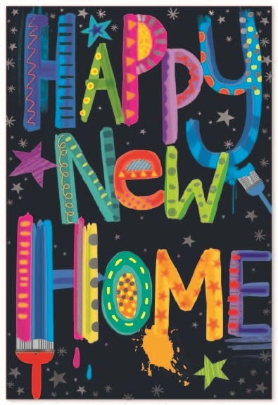 NEW HOME CARDS,6`s Text & Stars