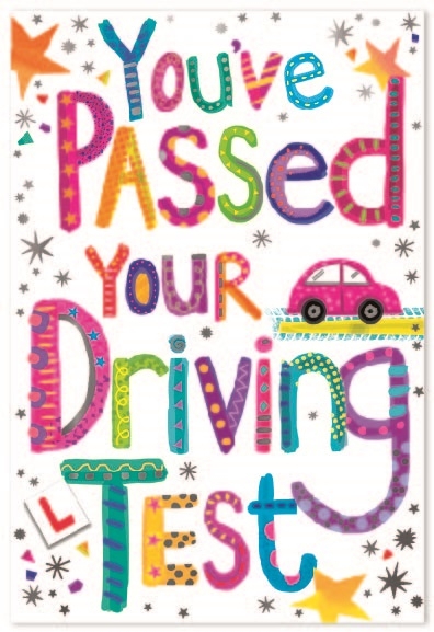 DRIVING TEST PASS CARDS,6`S Female Text
