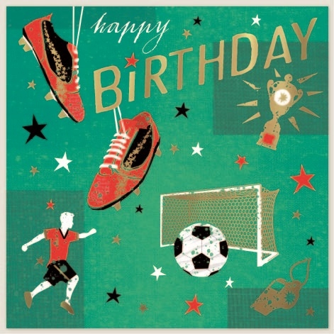 BIRTHDAY CARDS,Open 6`s Football