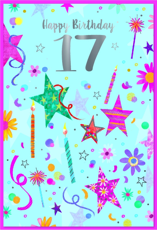 AGE 17 CARDS, Female Stars & Candles [Packs Only]