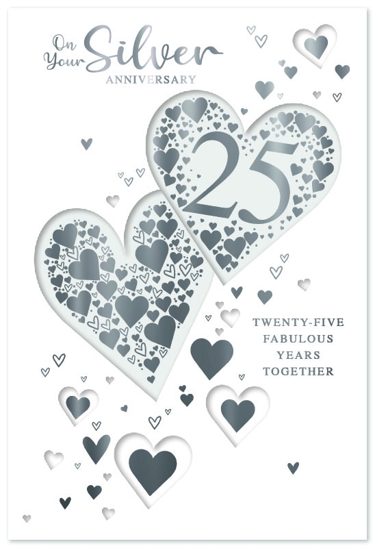 ANNIVERSARY CARDS,Your Silver Hearts [Packs Only]